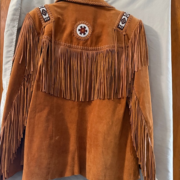 Scully Vintage Women's Suede Fringe Jacket - Brown - Picture 4 of 5